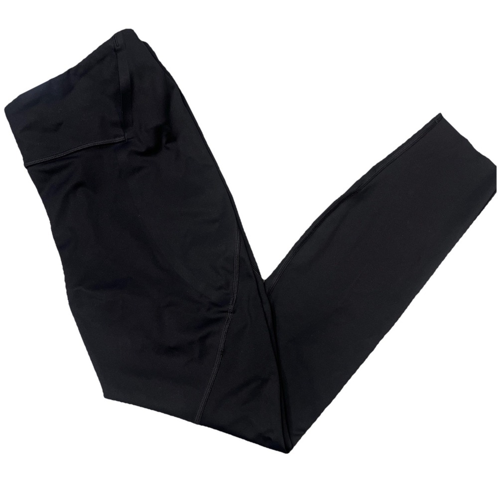 Lululemon Black 25" Legging with Belt Loops Size 8 Yoga Workout Activewear
